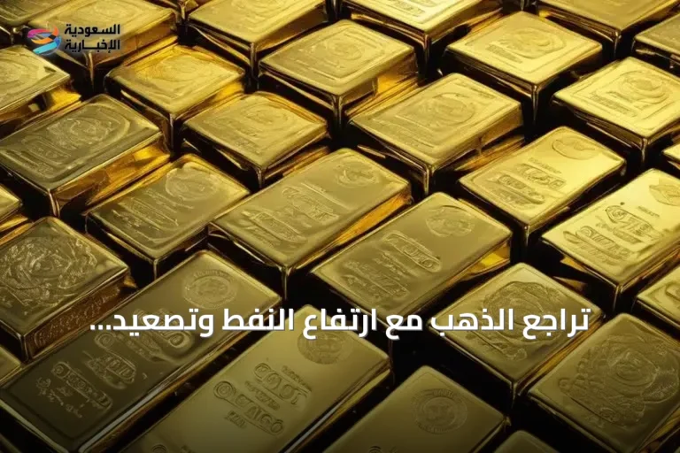 تراجع الذهب مع ارتفاع النفط وتصعيد التوترات بين واشنطن وطهران