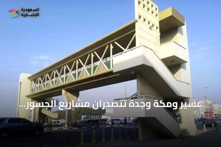 عسير ومكة وجدة تتصدران مشاريع الجسور والأنفاق وكباري المشاة في السعودية