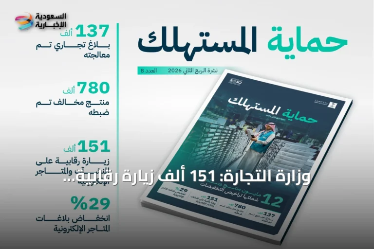 وزارة التجارة: 151 ألف زيارة رقابية ومعالجة 137 ألف بلاغ خلال الربع الثاني من 2026