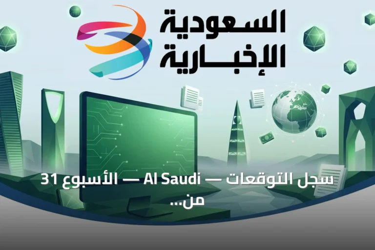 سجل التوقعات — Al Saudi — الأسبوع 31 من 2026