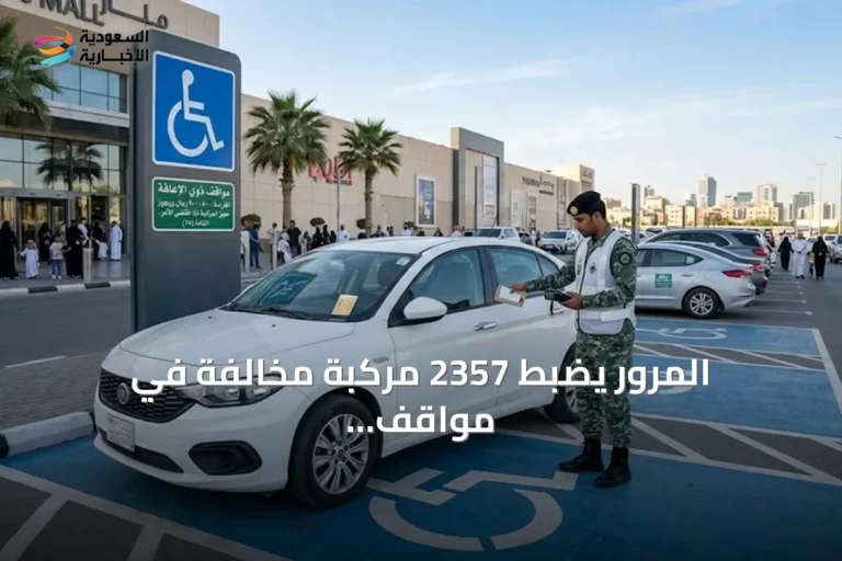 المرور يضبط 2357 مركبة مخالفة في مواقف ذوي الإعاقة