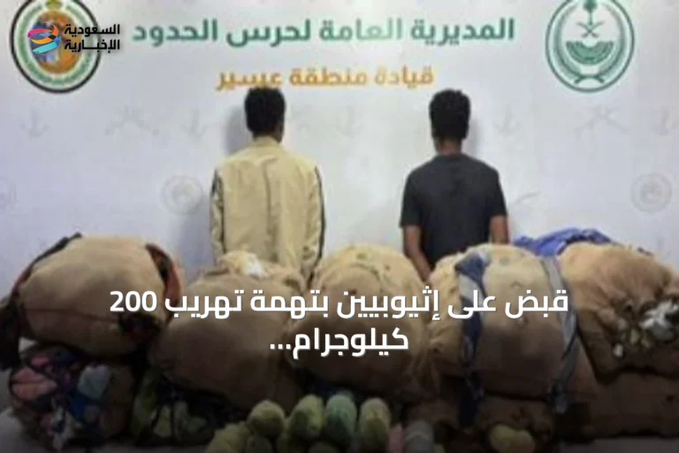 قبض على إثيوبيين بتهمة تهريب 200 كيلوجرام من القات في عسير