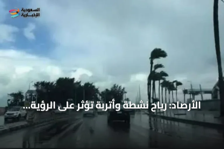 الأرصاد: رياح نشطة وأتربة تؤثر على الرؤية وارتفاع في الحرارة على عدة مناطق