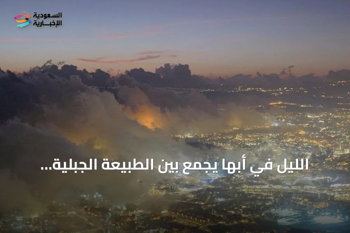 الليل في أبها يجمع بين الطبيعة الجبلية والحيوية السياحية