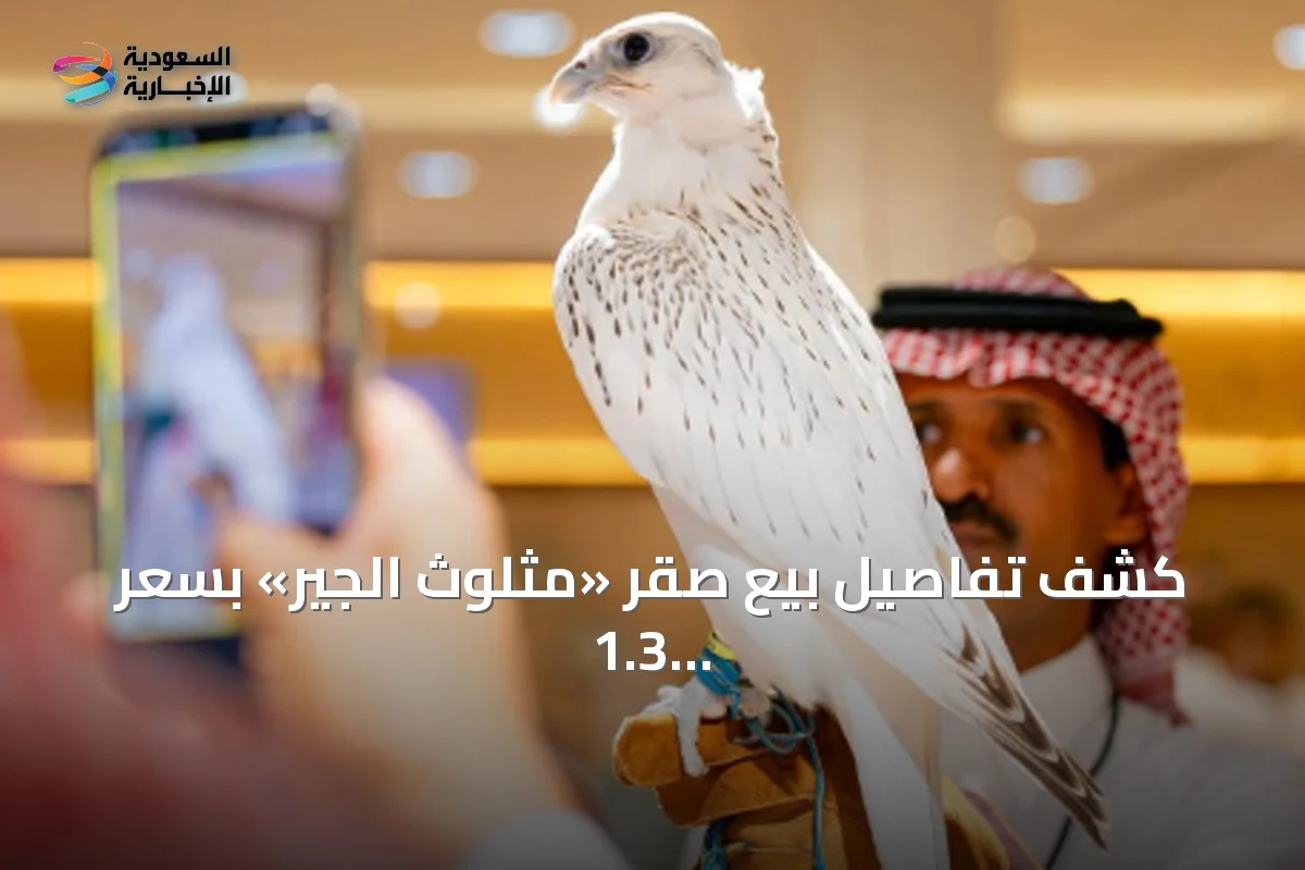 كشف تفاصيل بيع صقر «مثلوث الجير» بسعر 1.3 مليون ريال في مزاد 2026