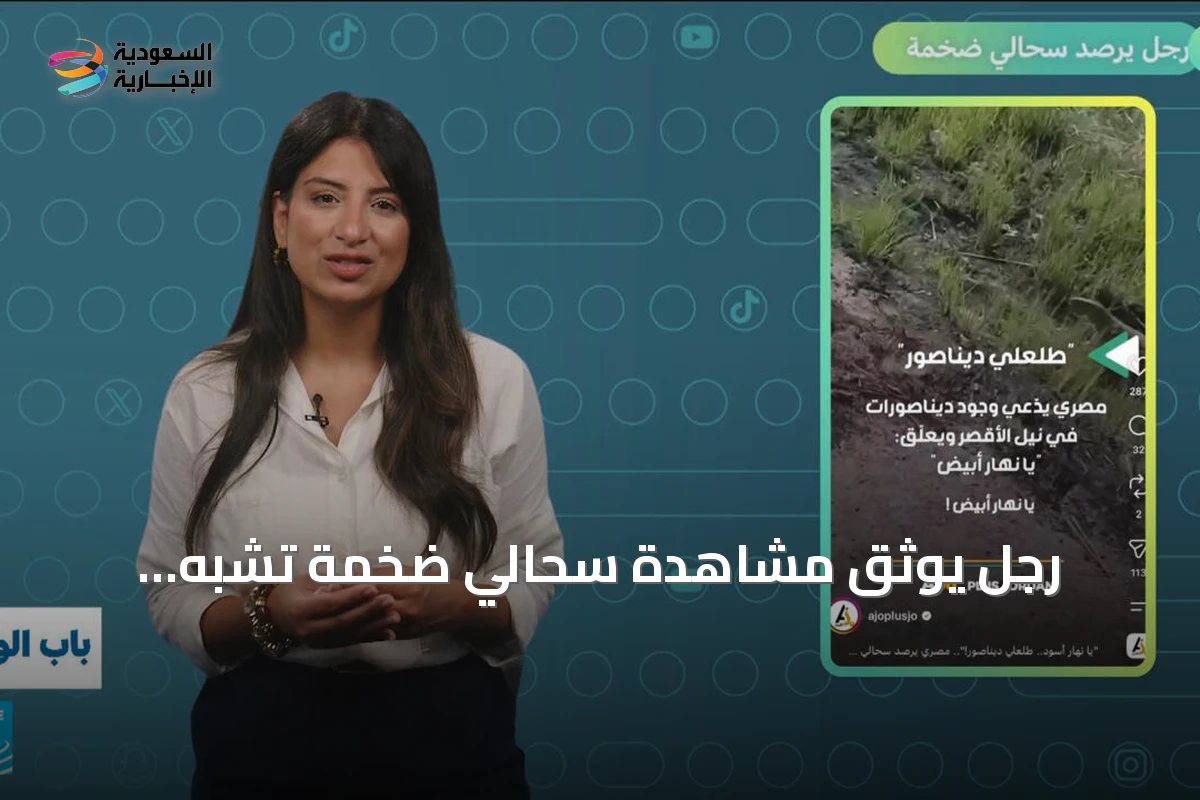 رجل يوثق مشاهدة سحالي ضخمة تشبه الديناصورات في مصر