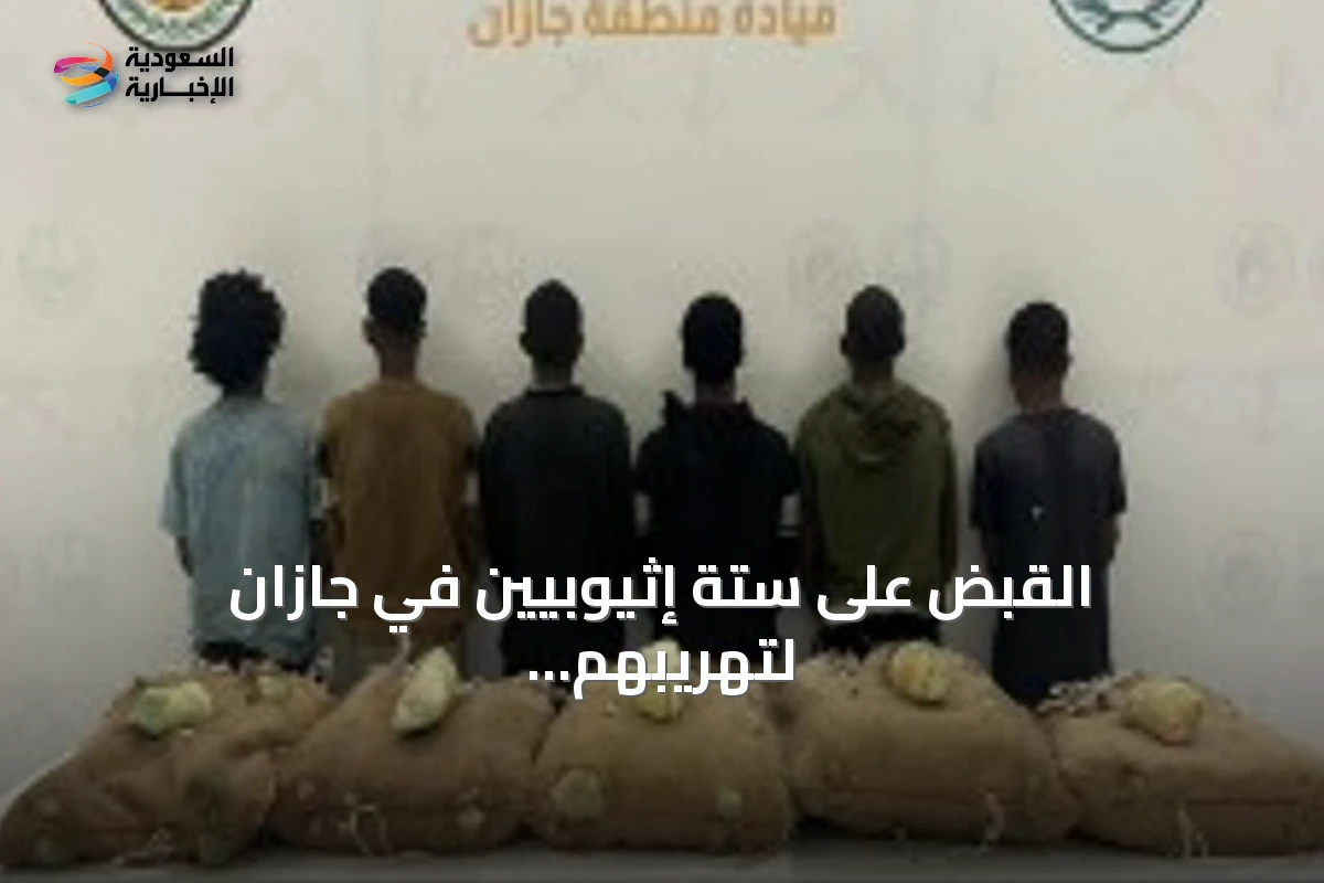 القبض على ستة إثيوبيين في جازان لتهريبهم مئة كيلوغرام من نبات القات المخدر
