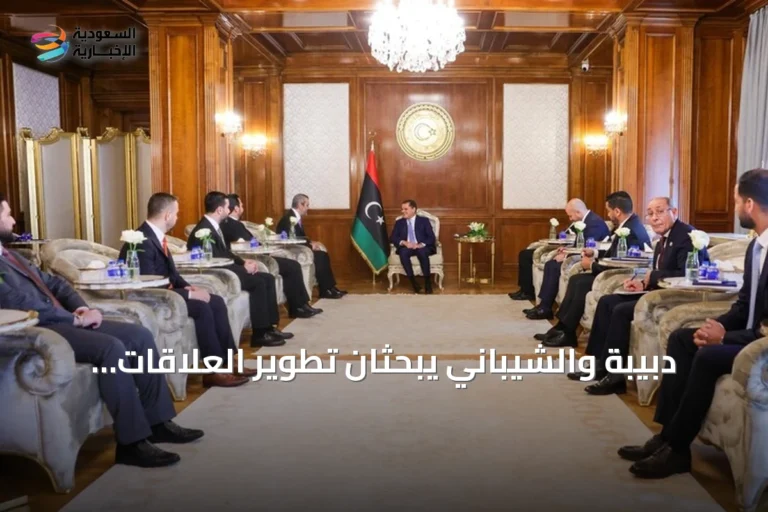 دبيبة والشيباني يبحثان تطوير العلاقات الليبية السورية وإعادة فتح السفارة والقنصلية