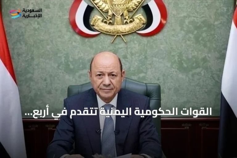 القوات الحكومية اليمنية تتقدم في أربع جبهات والعليمي يؤكد استمرار العمليات حتى استعادة الدولة