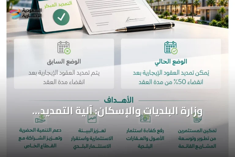 وزارة البلديات والإسكان: آلية التمديد المبكر للعقود الاستثمارية تدعم استمرارية المشاريع وتوسعها