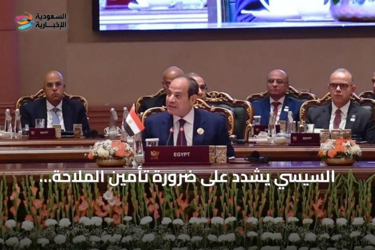 السيسي يشدد على ضرورة تأمين الملاحة الدولية في ظل تطورات المنطقة