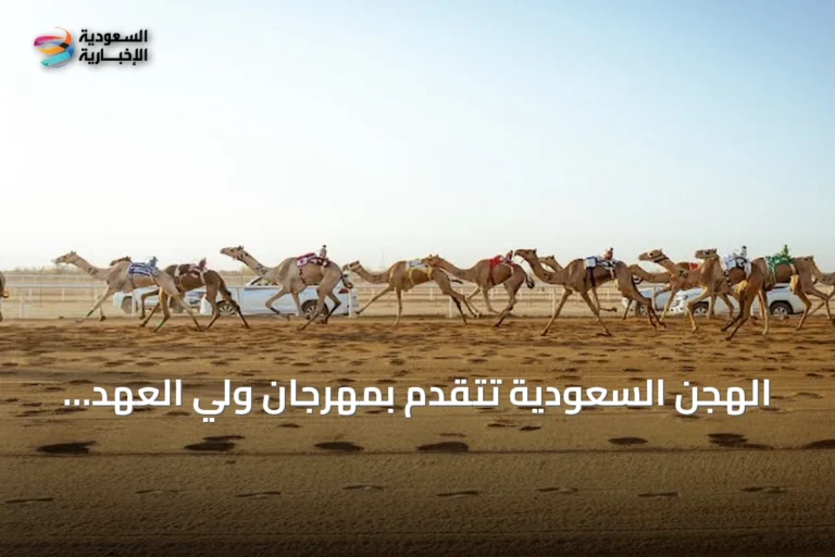 الهجن السعودية تتقدم بمهرجان ولي العهد بـ131 شوطاً قبل الختام