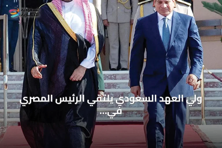 ولي العهد السعودي يلتقي الرئيس المصري في القاهرة ويؤكد على تعزيز التعاون المشترك