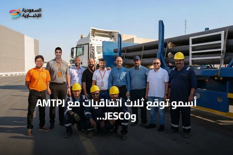 أسمو توقع ثلاث اتفاقيات مع AMTPJ وJESCO وTenaris لتوسيع نقل أنابيب النفط