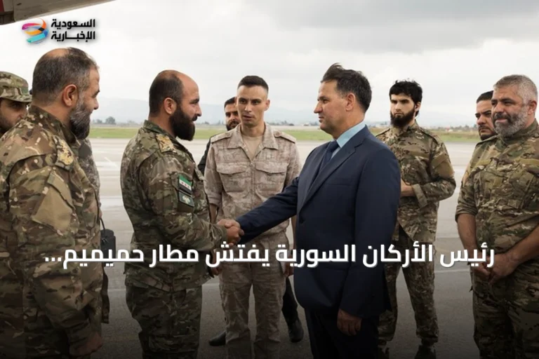 رئيس الأركان السورية يفتش مطار حميميم ويعقد لقاءات مع قادة الجيش الروسي