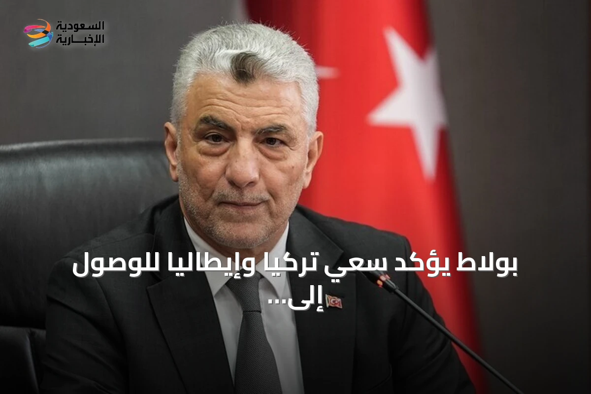 بولاط يؤكد سعي تركيا وإيطاليا للوصول إلى 40 مليار دولار تجارة ثنائية