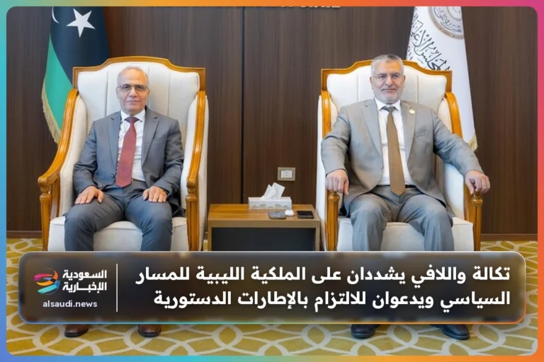 تكالة واللافي يشددان على الملكية الليبية للمسار السياسي ويدعوان للالتزام بالإطارات الدستورية