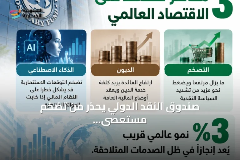 صندوق النقد الدولي يحذر من تضخم مستعصى وديون ومخاطر الذكاء الاصطناعي يضغط على الاقتصاد العالمي