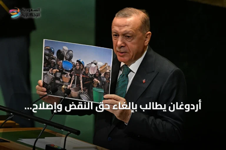 أردوغان يطالب بإلغاء حق النقض وإصلاح الأمم المتحدة لتحقيق عدالة عالمية