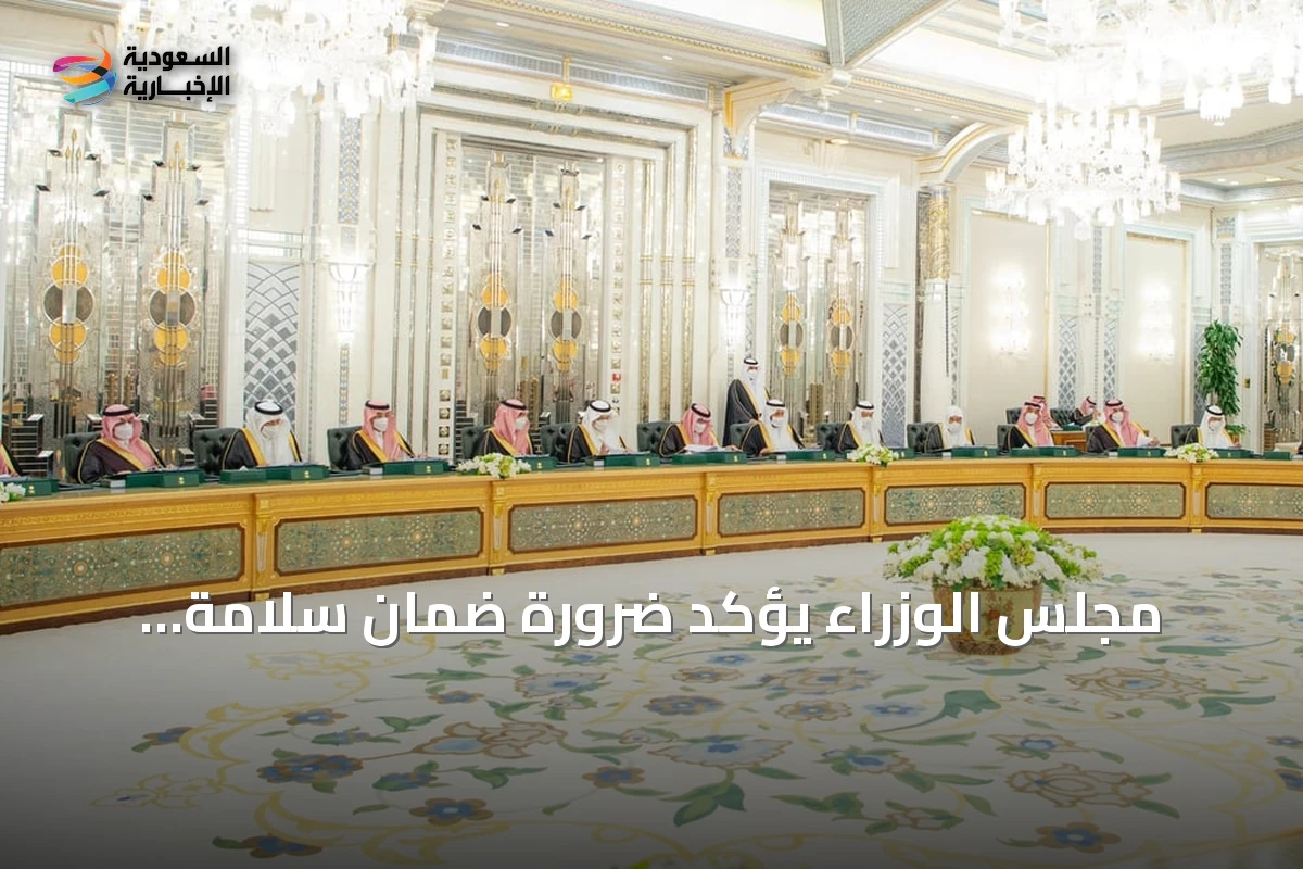 مجلس الوزراء يؤكد ضرورة ضمان سلامة الملاحة في الممرات المائية الدولية