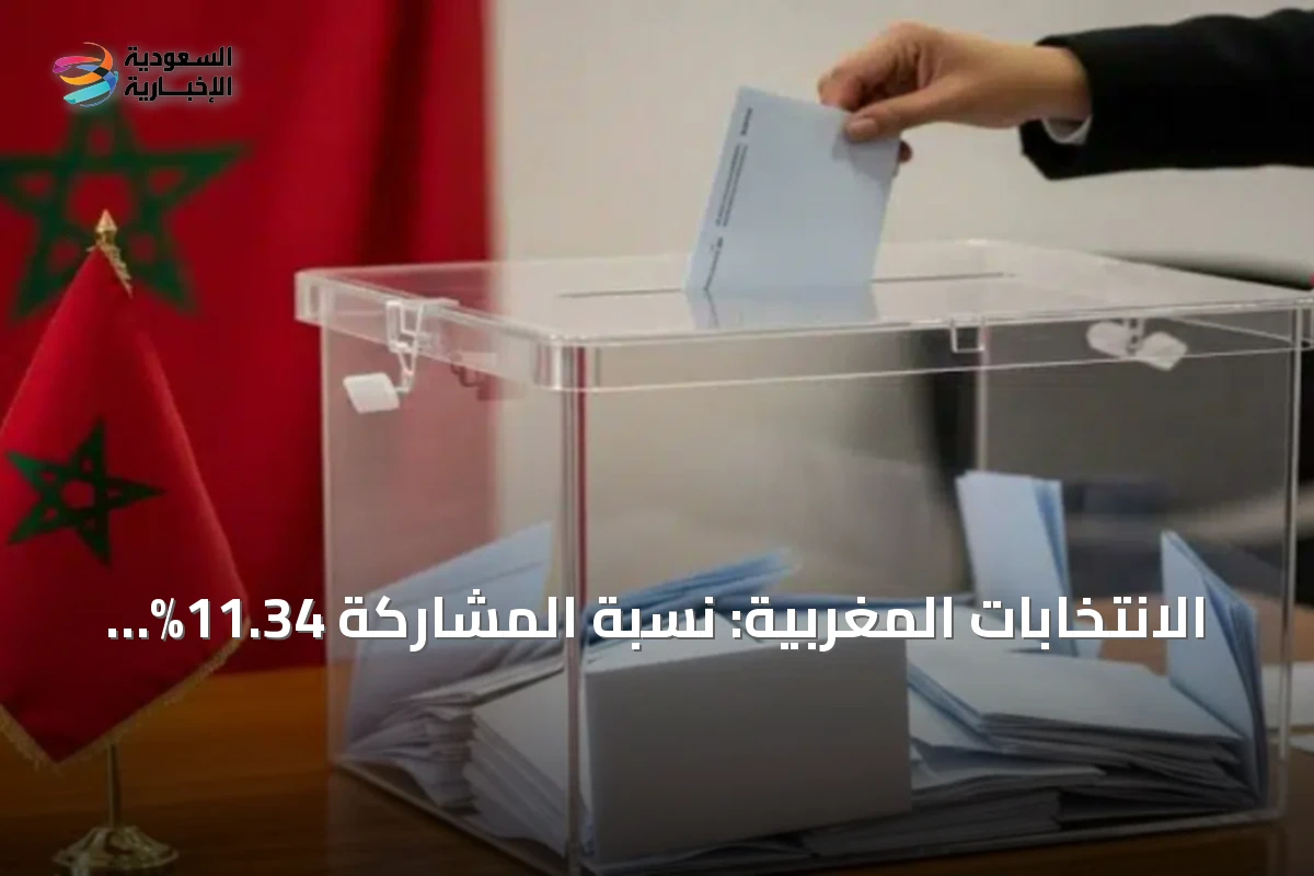 الانتخابات المغربية: نسبة المشاركة 11.34% بعد أربع ساعات من بدء التصويت