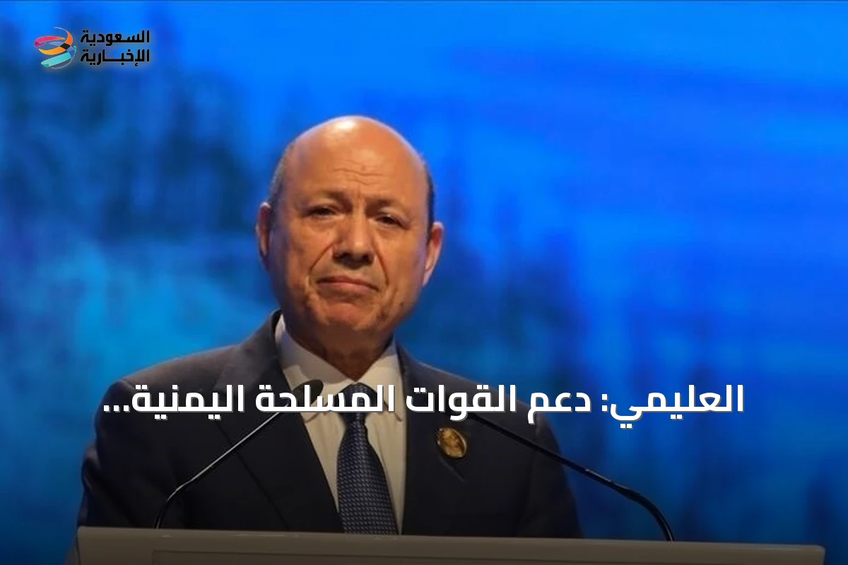 العليمي: دعم القوات المسلحة اليمنية استثمار في أمن التجارة والطاقة والمصالح الدولية