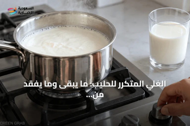 الغلي المتكرر للحليب: ما يبقى وما يفقد من العناصر الغذائية