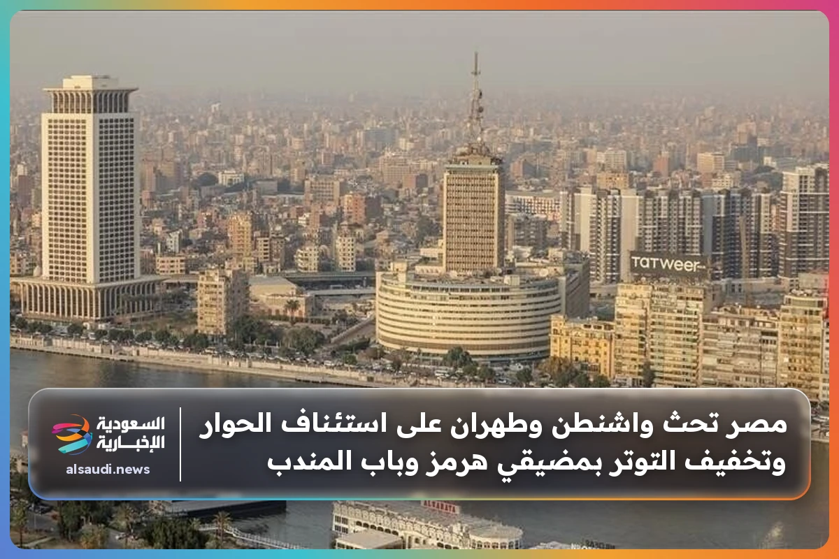 مصر تحث واشنطن وطهران على استئناف الحوار وتخفيف التوتر بمضيقي هرمز وباب المندب