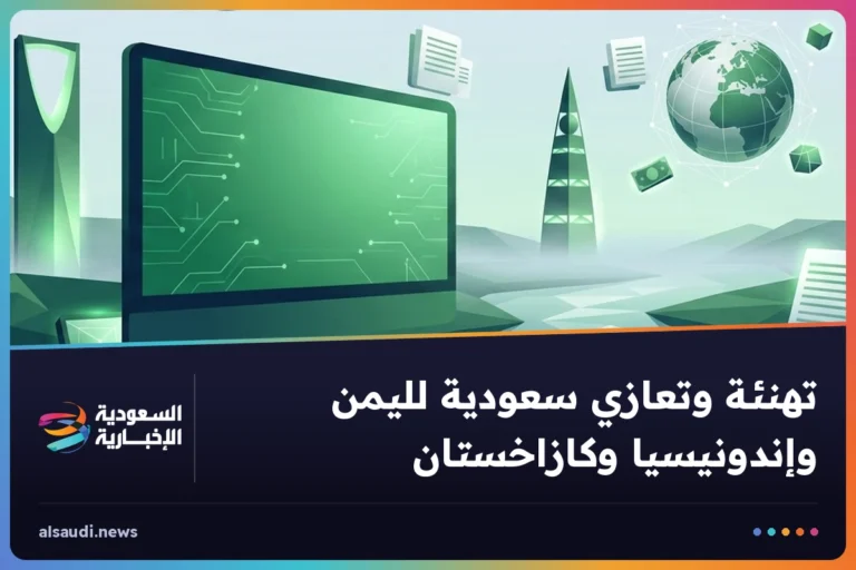 تهنئة وتعازي سعودية لليمن وإندونيسيا وكازاخستان