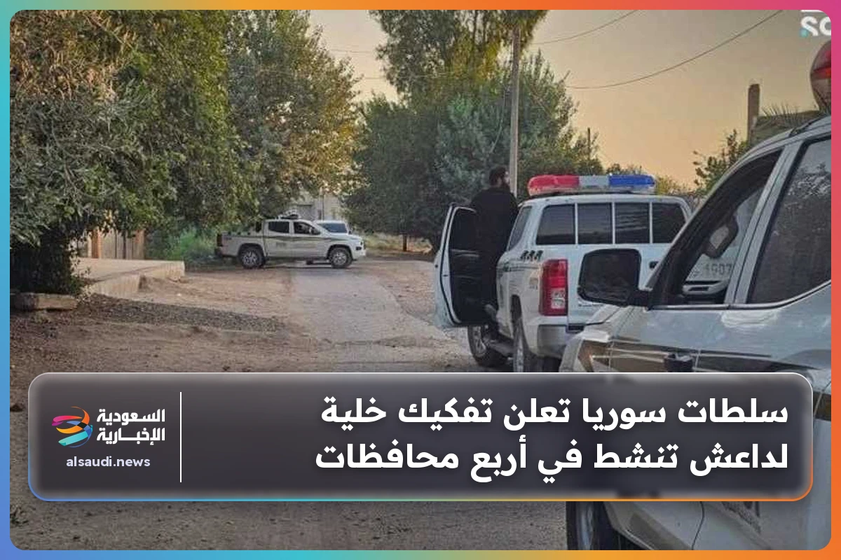 سلطات سوريا تعلن تفكيك خلية لداعش تنشط في أربع محافظات