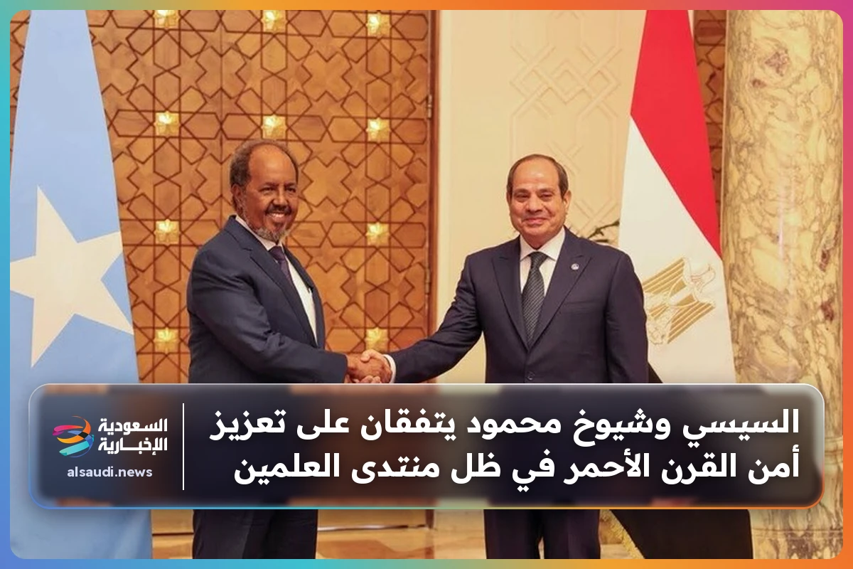 السيسي وشيوخ محمود يتفقان على تعزيز أمن القرن الأحمر في ظل منتدى العلمين