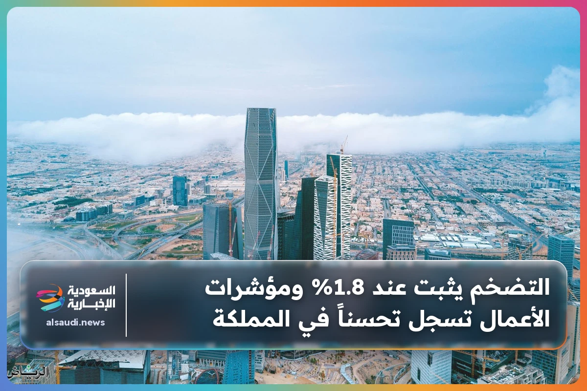 التضخم يثبت عند 1.8% ومؤشرات الأعمال تسجل تحسناً في المملكة