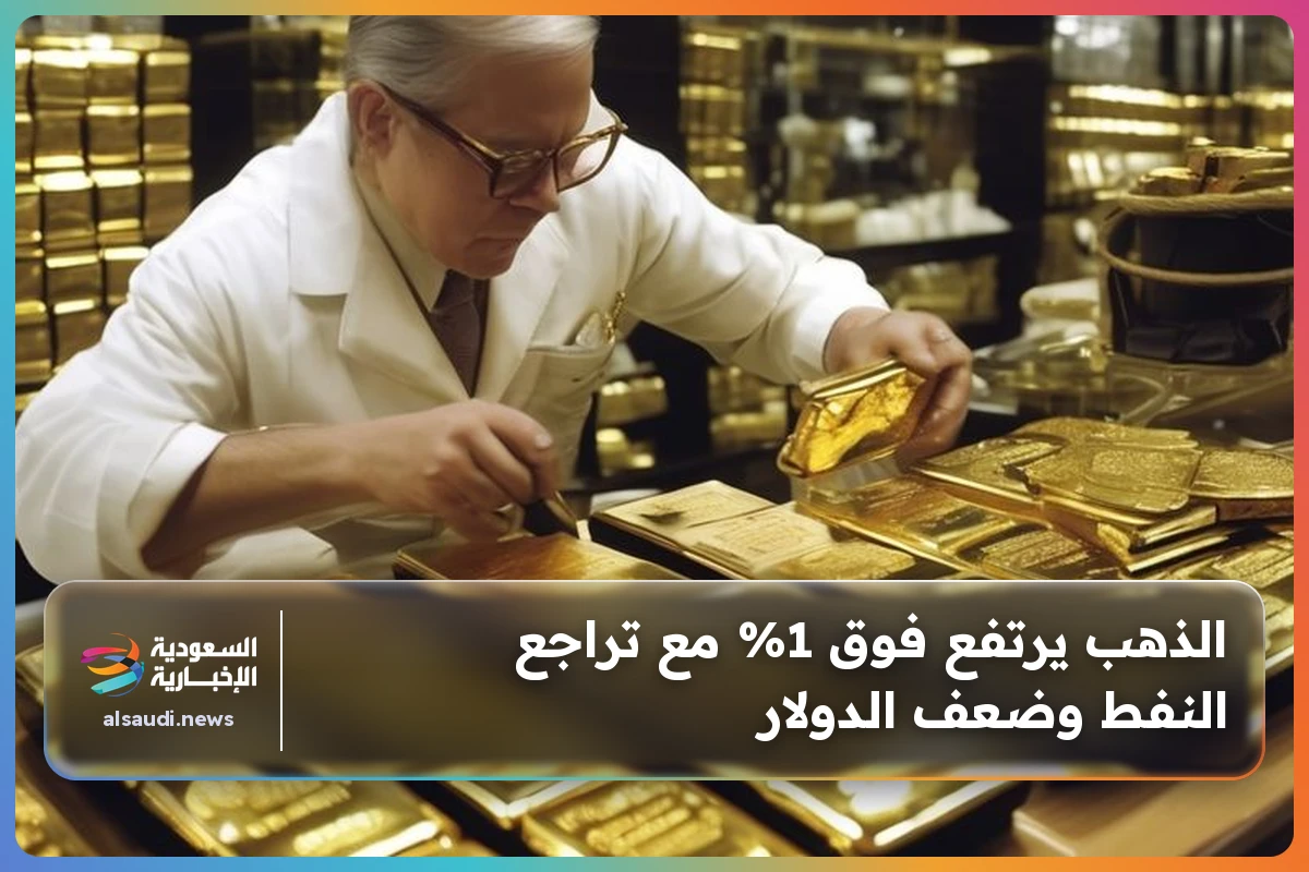 الذهب يرتفع فوق 1% مع تراجع النفط وضعف الدولار