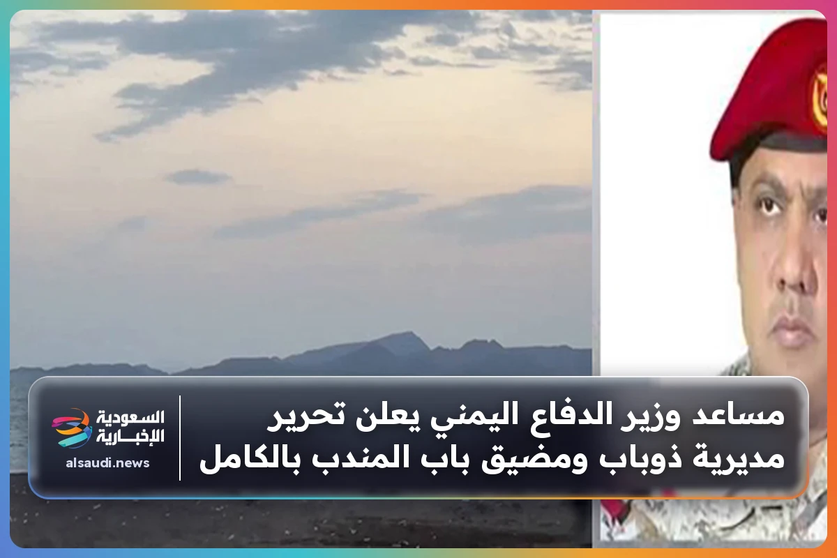 مساعد وزير الدفاع اليمني يعلن تحرير مديرية ذوباب ومضيق باب المندب بالكامل