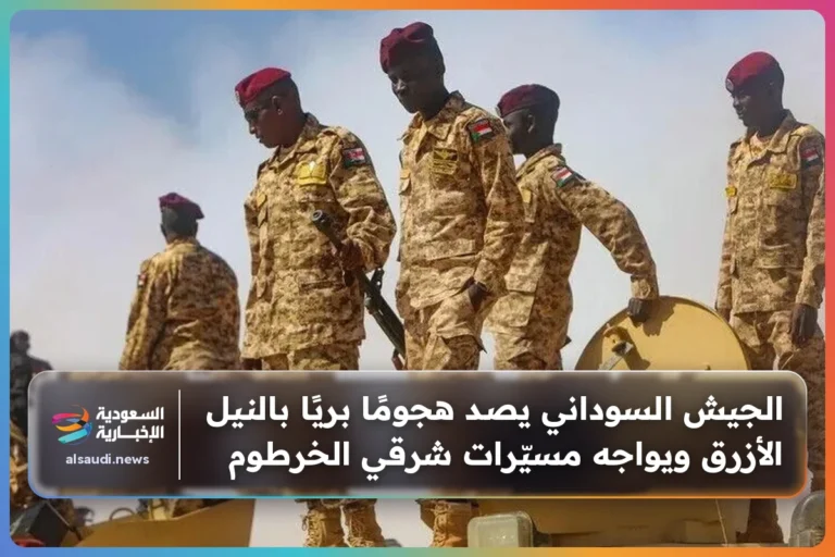 الجيش السوداني يصد هجومًا بريًا بالنيل الأزرق ويواجه مسيّرات شرقي الخرطوم