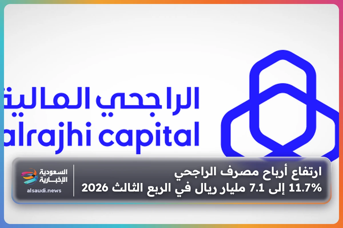 ارتفاع أرباح مصرف الراجحي 11.7% إلى 7.1 مليار ريال في الربع الثالث 2026