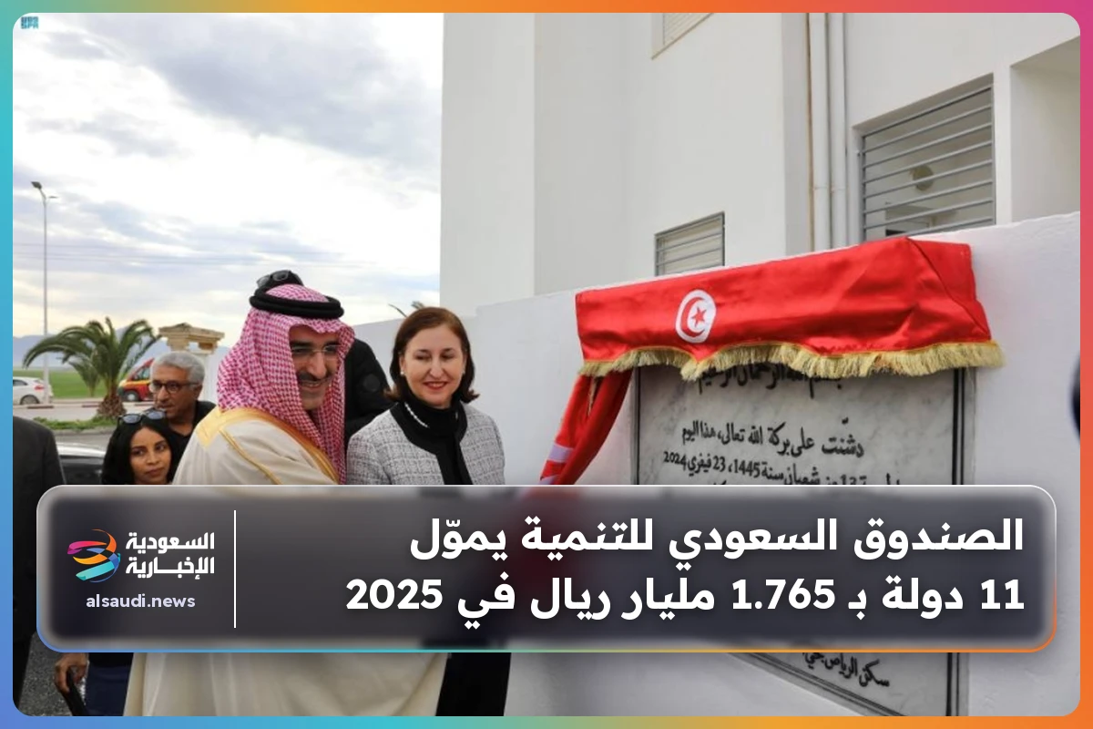 الصندوق السعودي للتنمية يموّل 11 دولة بـ 1.765 مليار ريال في 2025