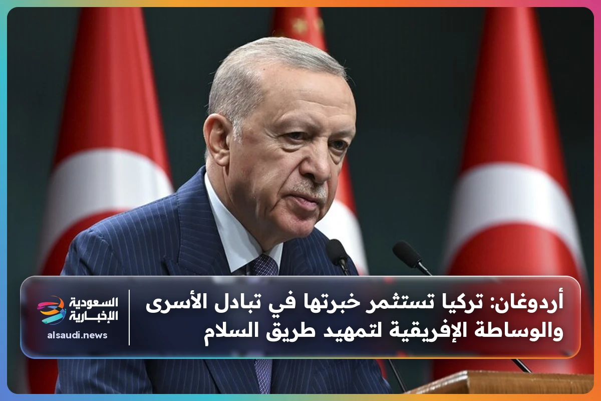 أردوغان: تركيا تستثمر خبرتها في تبادل الأسرى والوساطة الإفريقية لتمهيد طريق السلام