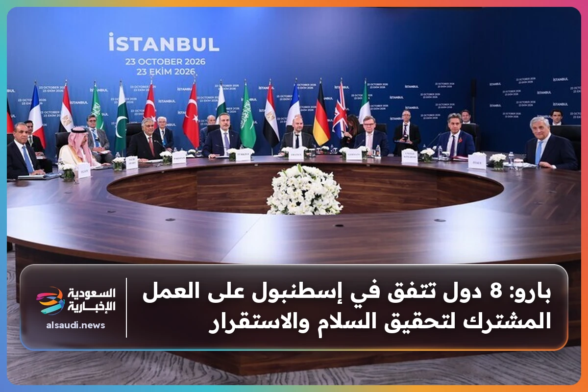 بارو: 8 دول تتفق في إسطنبول على العمل المشترك لتحقيق السلام والاستقرار