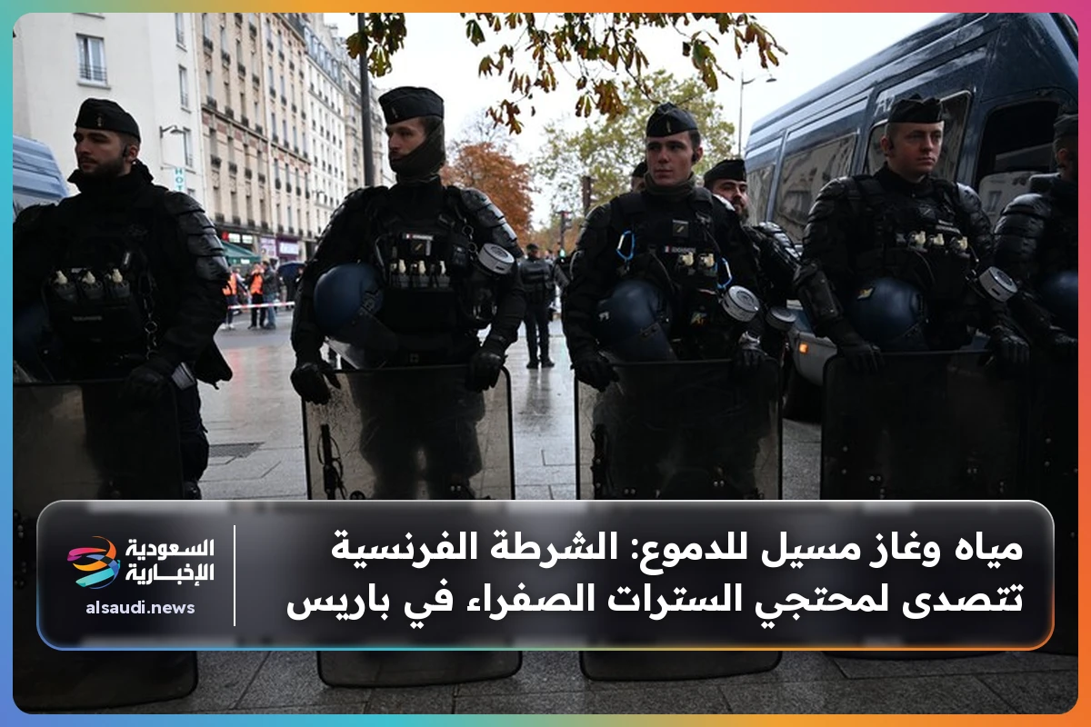 مياه وغاز مسيل للدموع: الشرطة الفرنسية تتصدى لمحتجي السترات الصفراء في باريس