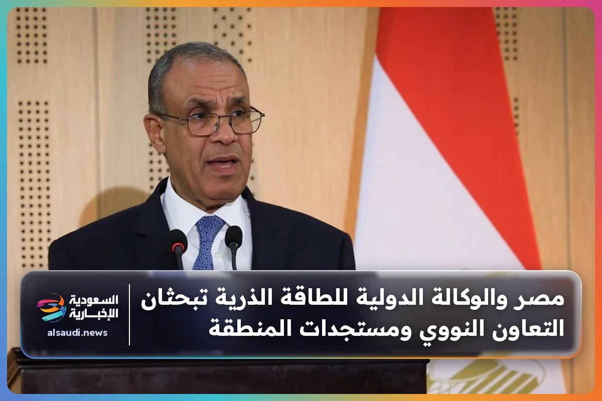 مصر والوكالة الدولية للطاقة الذرية تبحثان التعاون النووي ومستجدات المنطقة