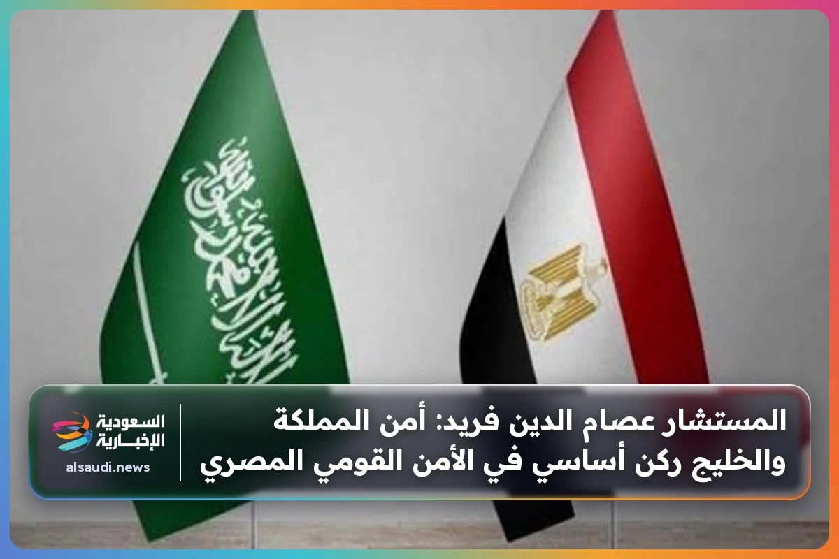 المستشار عصام الدين فريد: أمن المملكة والخليج ركن أساسي في الأمن القومي المصري