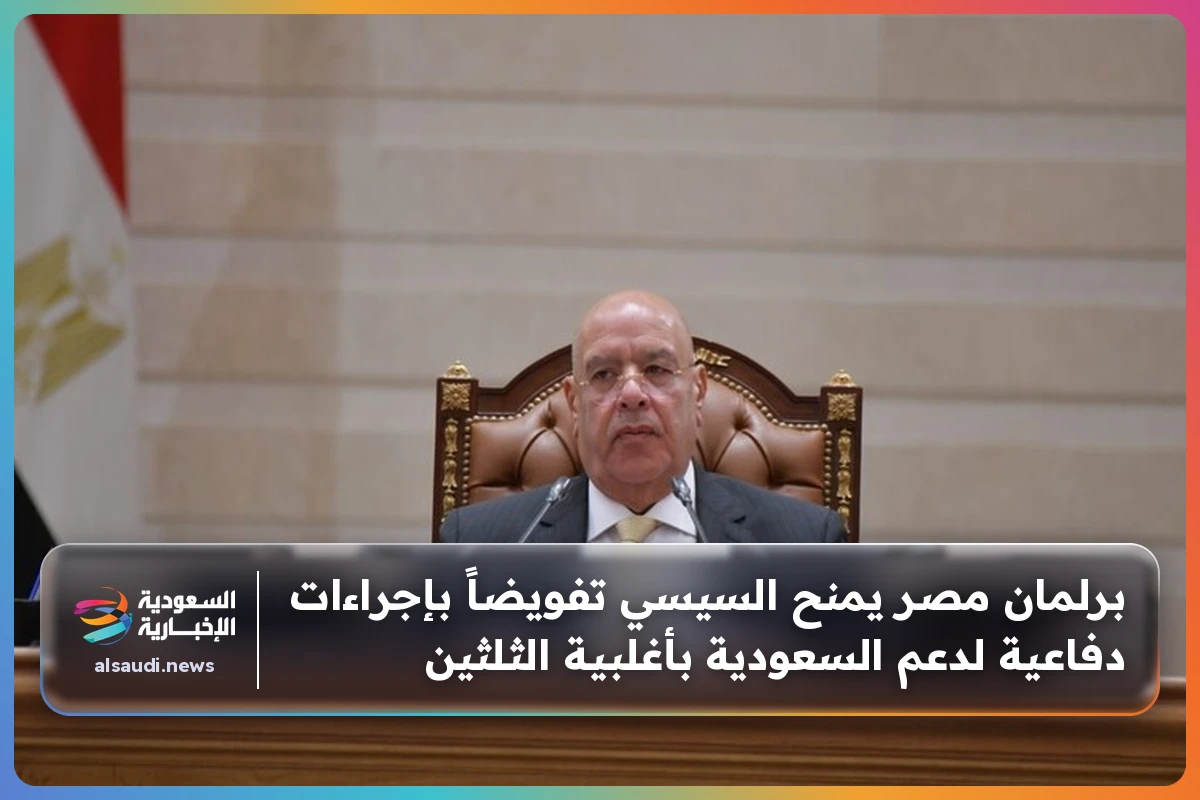 برلمان مصر يمنح السيسي تفويضاً بإجراءات دفاعية لدعم السعودية بأغلبية الثلثين