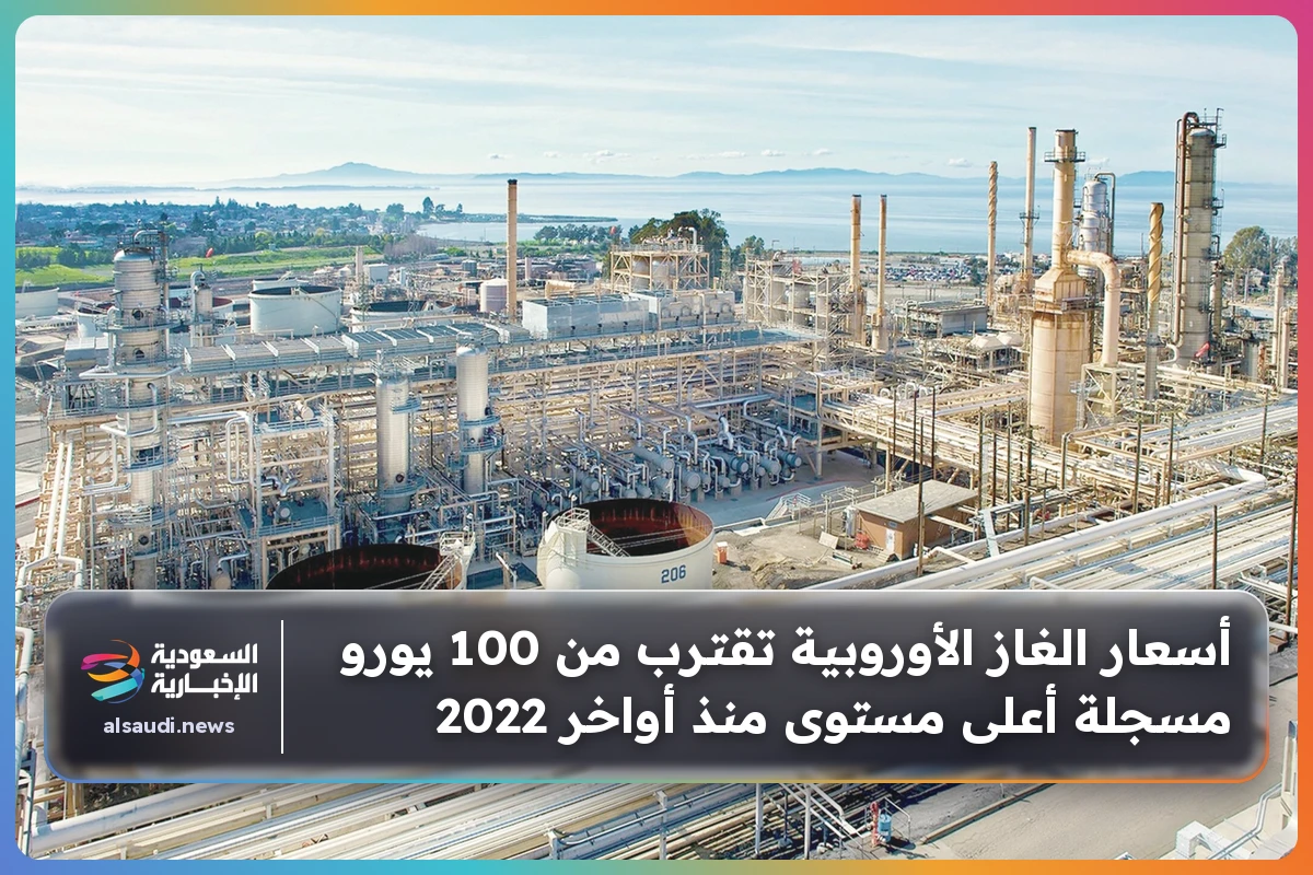 أسعار الغاز الأوروبية تقترب من 100 يورو مسجلة أعلى مستوى منذ أواخر 2022