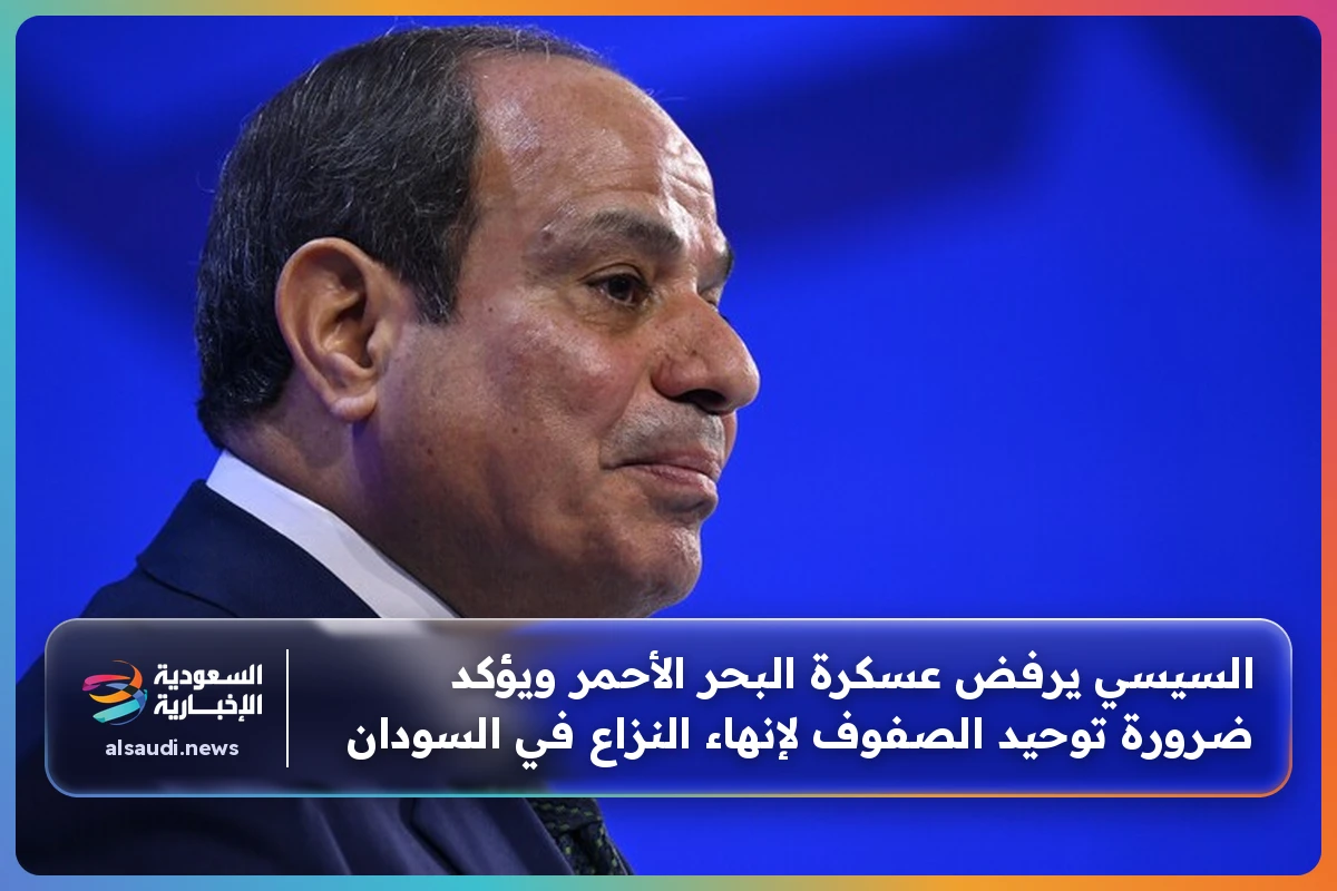 السيسي يرفض عسكرة البحر الأحمر ويؤكد ضرورة توحيد الصفوف لإنهاء النزاع في السودان