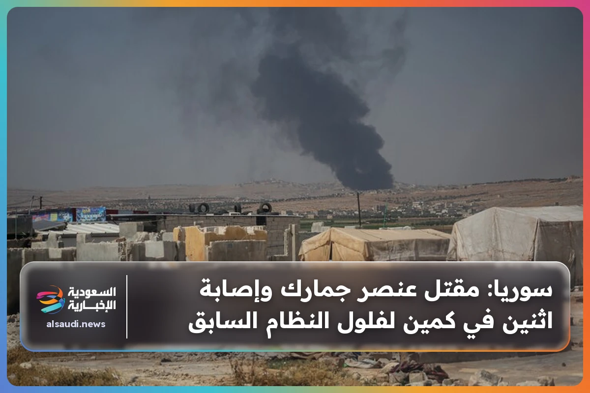 سوريا: مقتل عنصر جمارك وإصابة اثنين في كمين لفلول النظام السابق