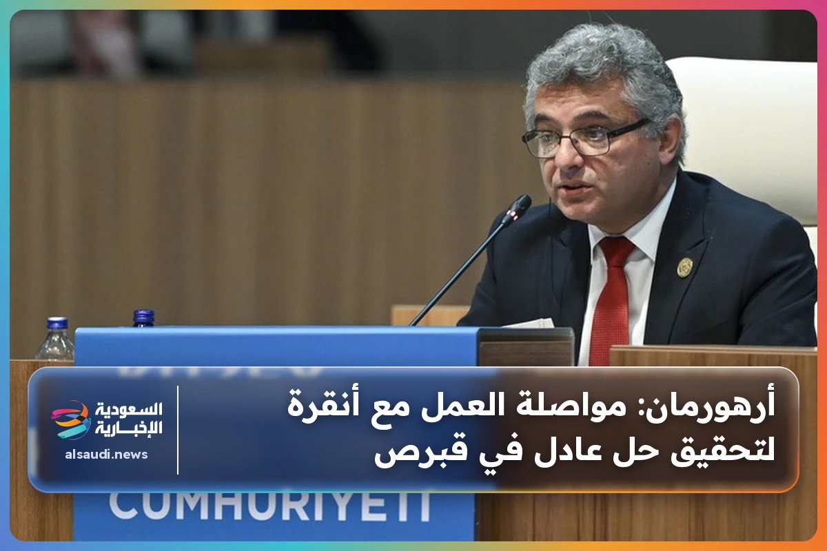أرهورمان: مواصلة العمل مع أنقرة لتحقيق حل عادل في قبرص