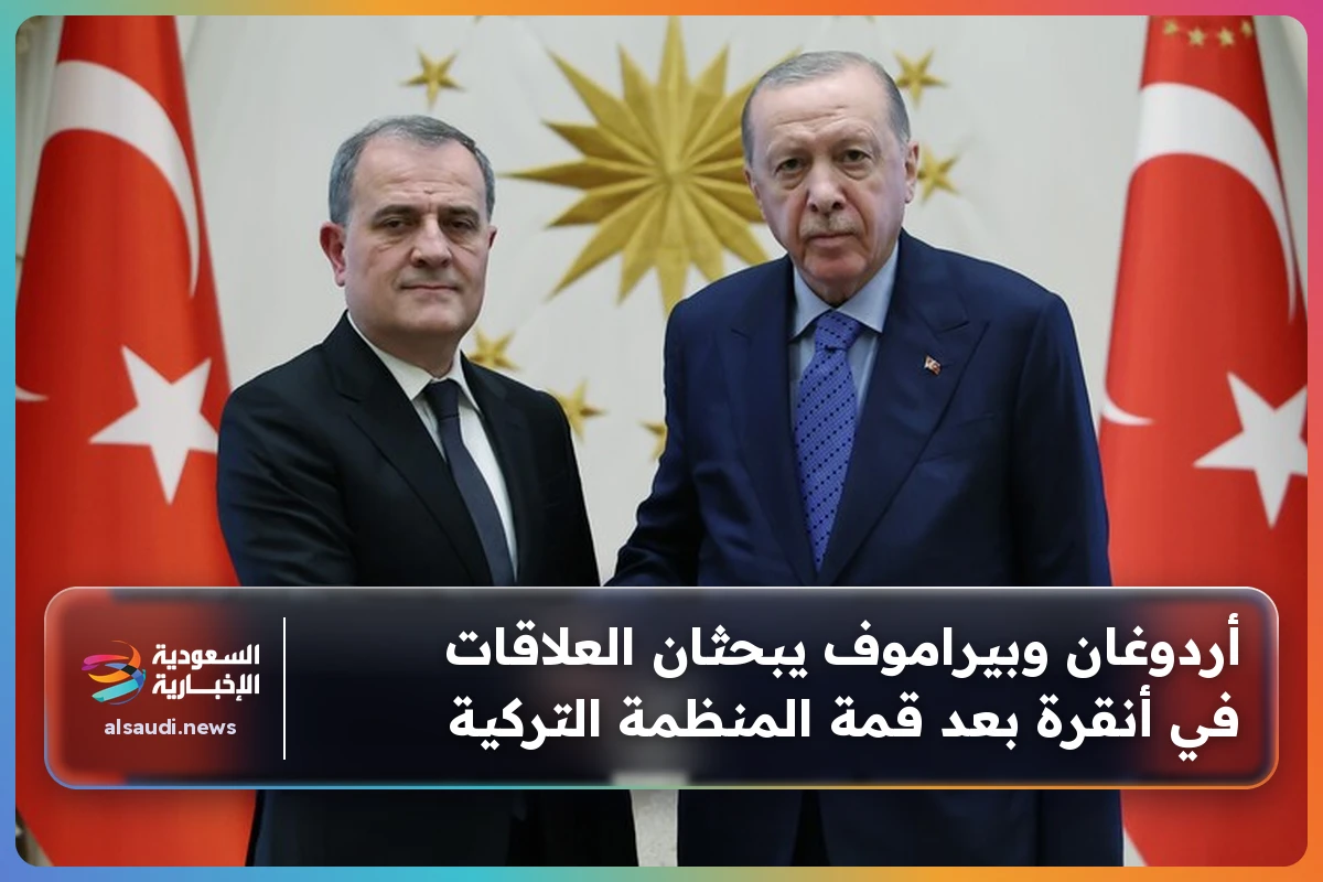 أردوغان وبيراموف يبحثان العلاقات في أنقرة بعد قمة المنظمة التركية